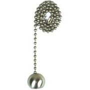 JANDORF SPECIALTY HARDW Chain Pull W/Nickel Ball 12In 60323 3403995